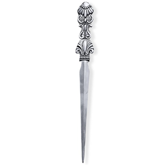 Evenchae Classic Embossed Letter Opener, Silver - Gift Box - 7.25 in - Picture 8 of 8